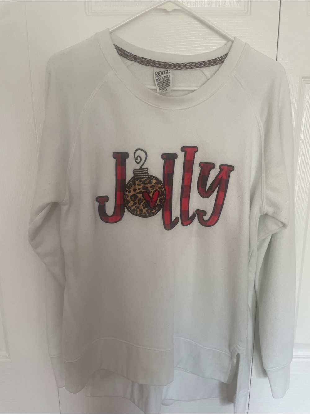 Cozy holiday contemporary styled sweatshirt to take you through the festivities.